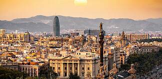 Why Barcelona Keeps InspiringTravelers Year After Year Sunset in Barcelona, Spain.