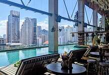 TRIBE Sky Beach Club in Bangkok, Thailand.