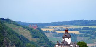 Sustainable Travel Guide to Rheinland-Pfalz: A Feel-Good Itinerary Through Wine, Rivers and Wilderness Castle Pfalzgrafenstein in Rheinland-Pfalz, Germany.