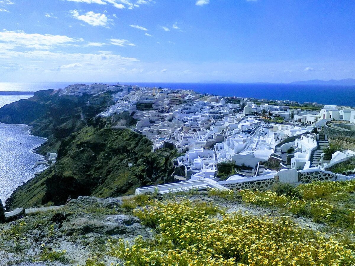 Unique viewpoints in Santorini, Greece