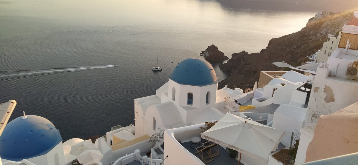 Golden Hour in Santorini, Greece