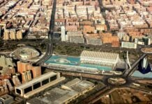 What Slowing Down in Valencia Actually Looks Like With Kids Aerial view of Valencia, Spain.