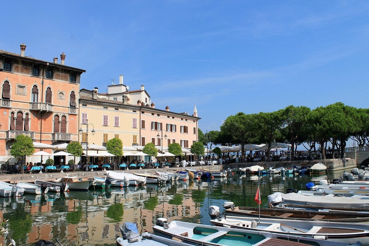 Desenzano del Garda at Lake Garda, Italy.