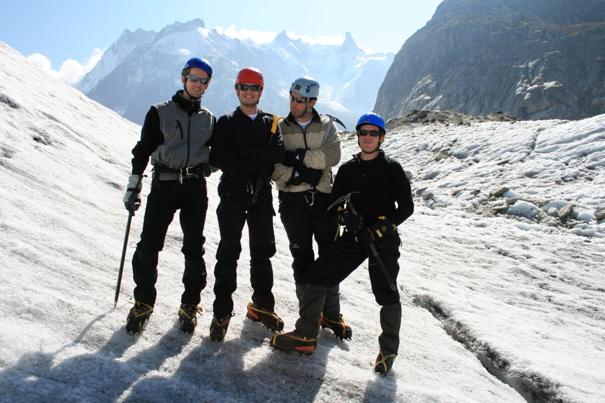 Climbers on Mont Blanc