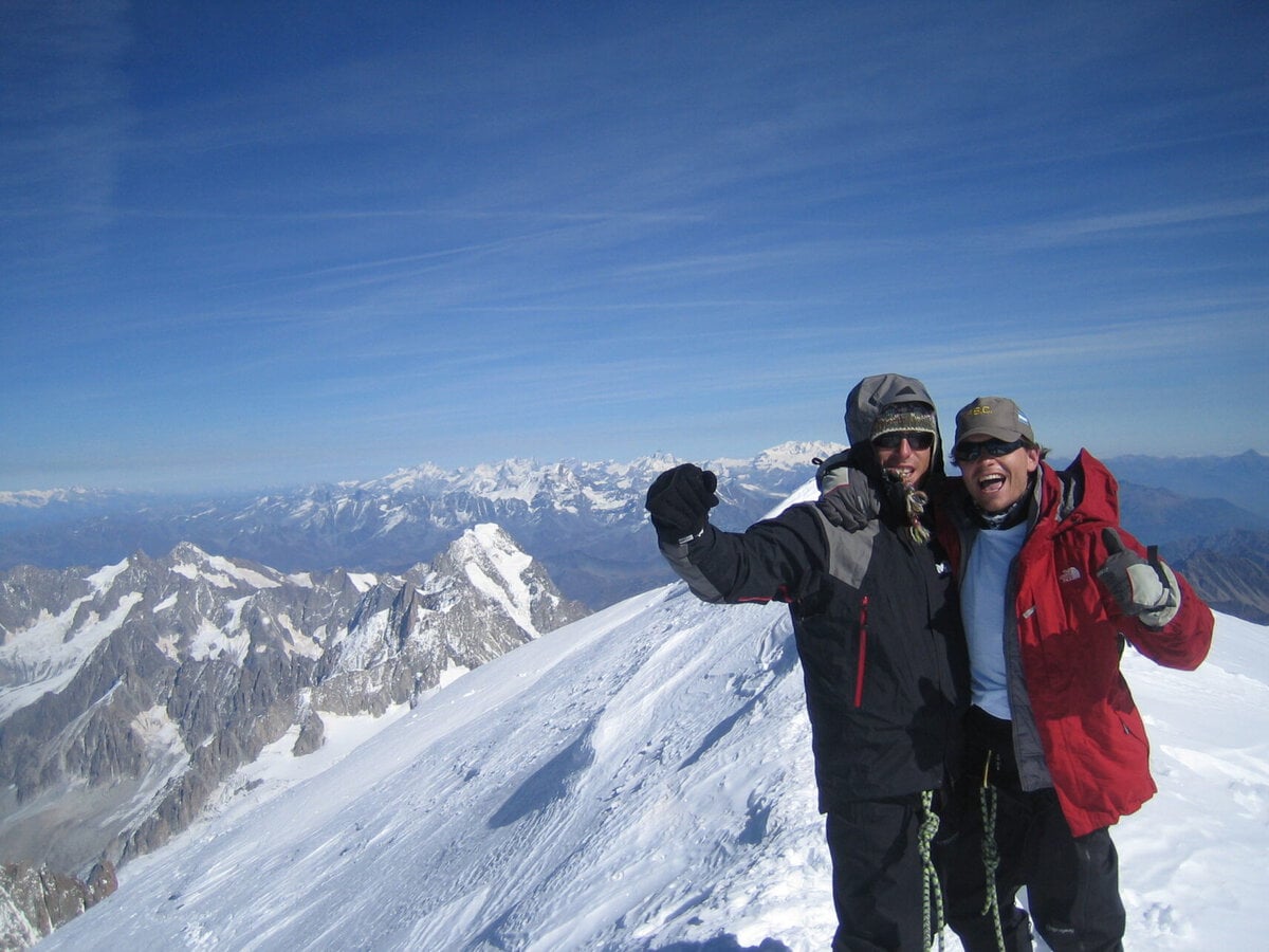 Climbers on Mont Blanc