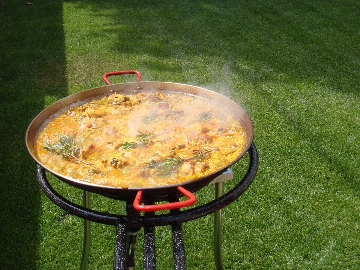 Paella in Valencia, Spain.