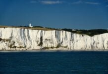 Where the Road to Europe Actually Begins White coast of Dover, UK.