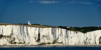 Where the Road to Europe Actually Begins White coast of Dover, UK.