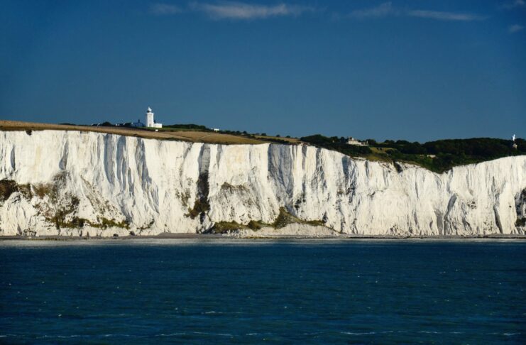 Where the Road to Europe Actually Begins White coast of Dover, UK.