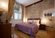 Where to Stay in Split Without Getting Stuck Above a Bar Room at the Judita Palace Heritage Hotel in Split, Croatia.