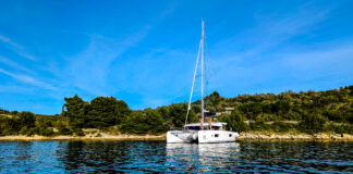 A Week on a Catamaran in Croatia: Slow Sailing from Split to Hvar Our MoreSailing catamaran Lagoon 42 in the Mala Luka Bay, Croatia.