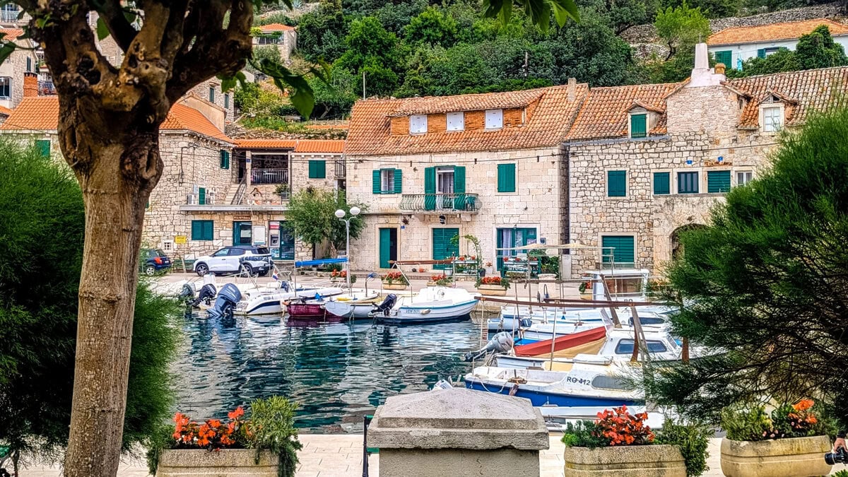 - A Week on a Catamaran in Croatia: Slow Sailing from Split to Hvar Harbor of Stomorska on the island Solta in Croatia.