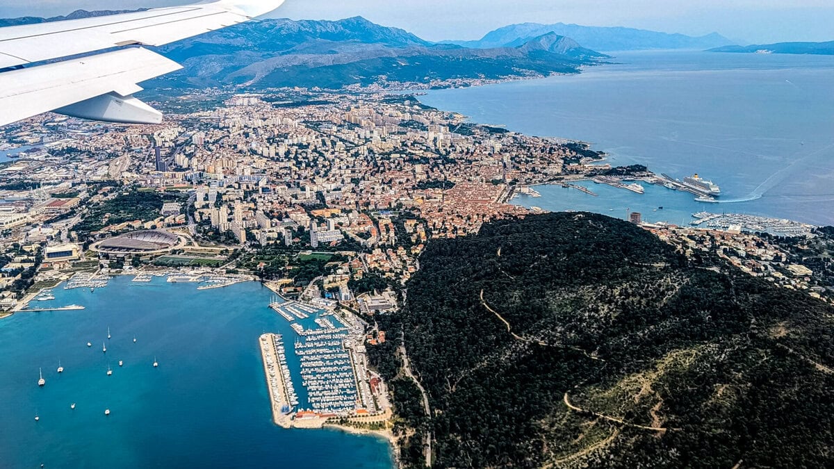 Arriving in Split, Croatia.