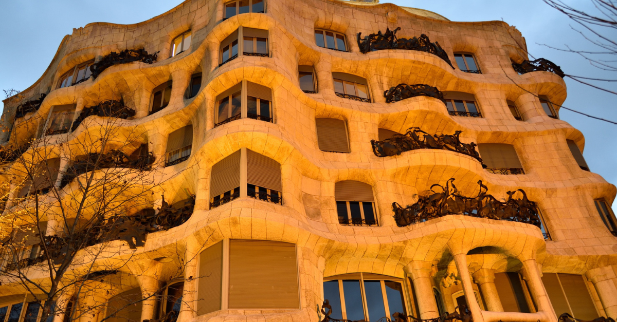 Passeig de Gràcia in Barcelona, Spain