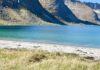 A Guide to Exploring the Outdoors of Northern Norway Couple from behind on a beach in Senja, Northern Norway