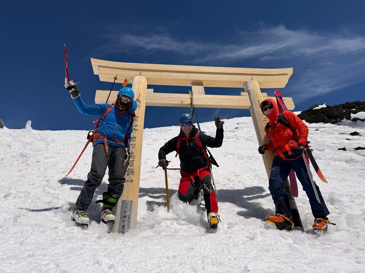 Mount Fuji off season snow climbing