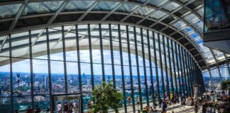 How to See a UK City Without Hitting the Afternoon Wall View from Sky Garden onto London, UK.