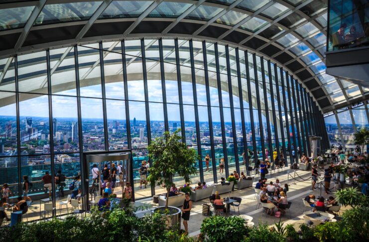 How to See a UK City Without Hitting the Afternoon Wall View from Sky Garden onto London, UK.