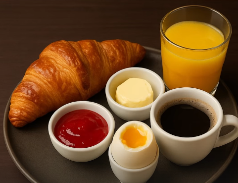 Local breakfast in Barcelona, Spain