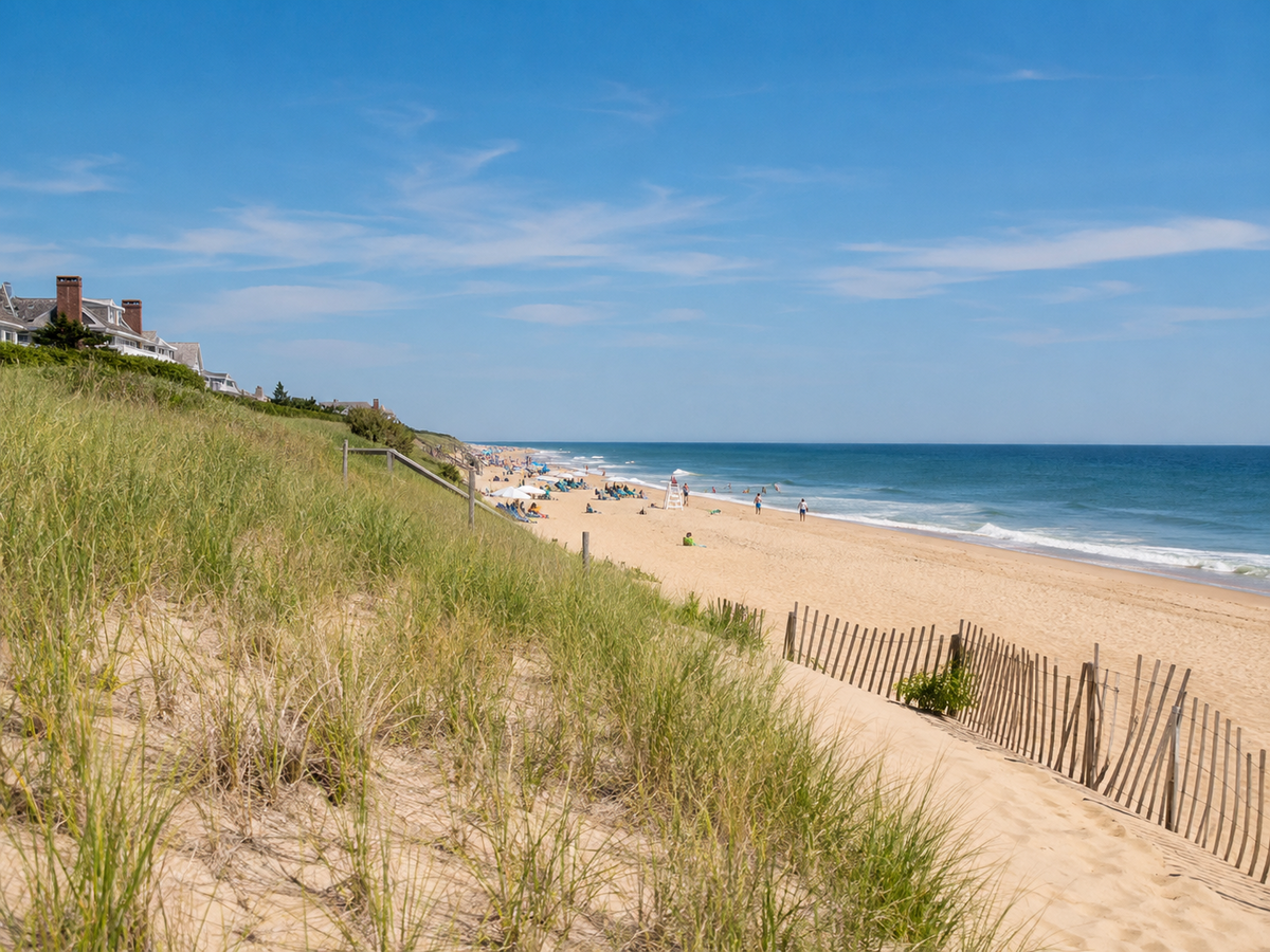 Cooper’s Beach, New York, USA.