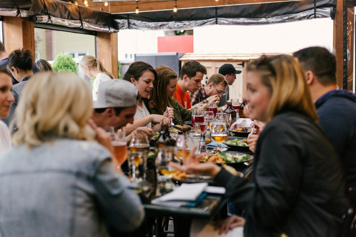 Get over the post-vacation slump with dinner with friends