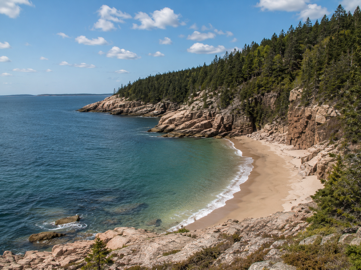 Sand Beach, Maine, USA.