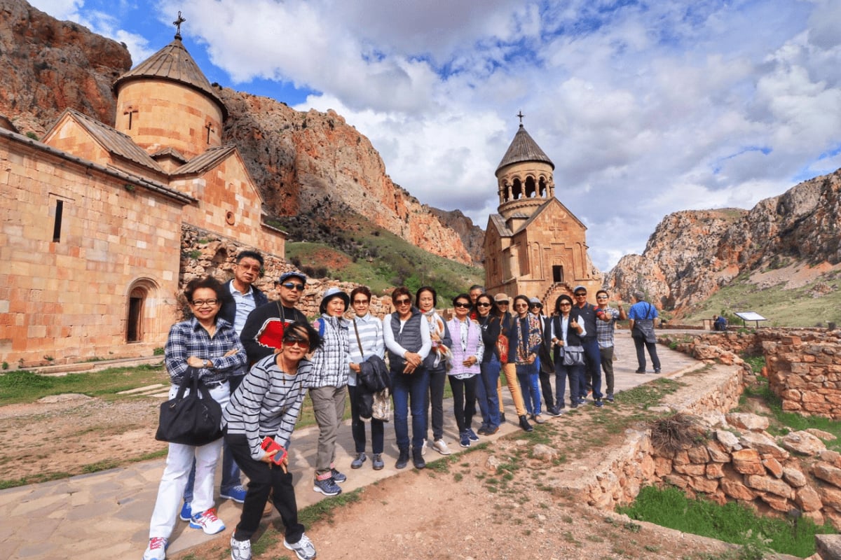 - Seven Days in Armenia, Where the Past Is Still in Everyday Use Travelers at Noravank, Armenia.