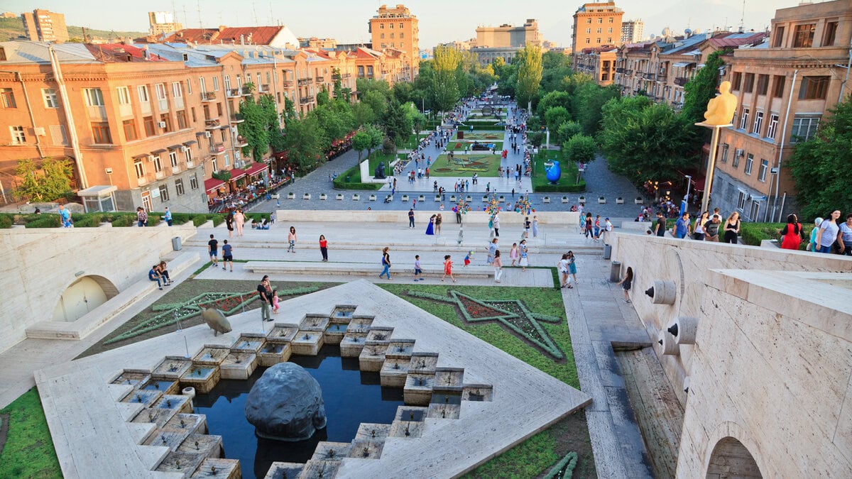 - Seven Days in Armenia, Where the Past Is Still in Everyday Use Yerevan, Cascade and city view, Armenia.