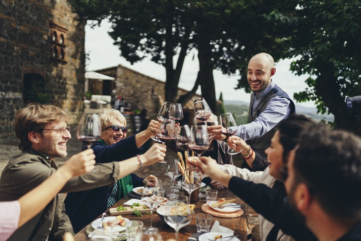Wine tasting at a family winery in Chianti Classico, Tuscany