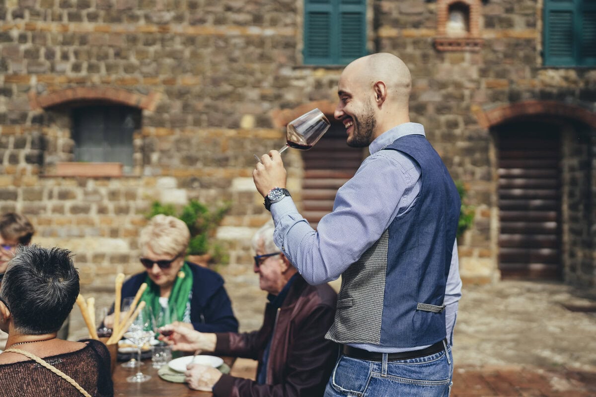 Wine tasting on a chianti wine tour from Florence