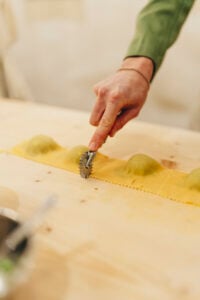 making ravioli shape