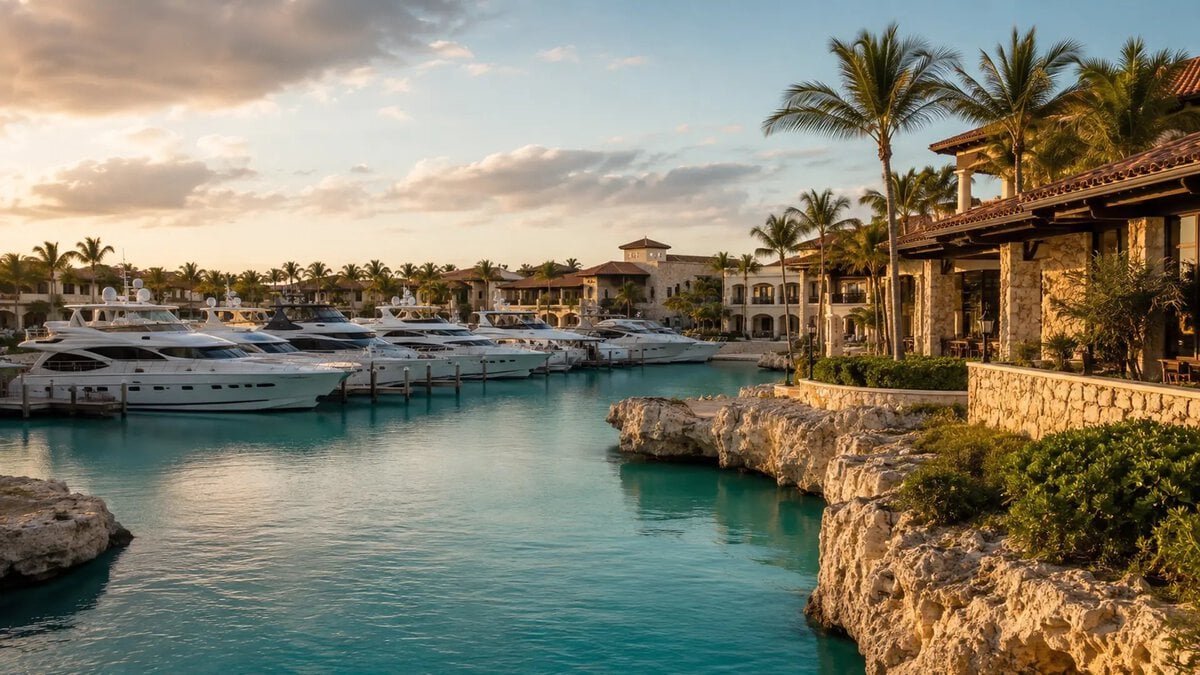 dominican republic airports - Fourteen Minutes to the Pool, or Two Hours and 20 Minutes in the Dark Marina and cliffs at Cap Cana, 14 minutes from Punta Cana airport